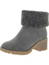 BOUTIQUE BY CORKYS COTTON WOMENS FAUX SUEDE LINED ANKLE BOOTS
