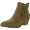 Boutique By Corkys Potion Womens Cushioned Footbed Faux Suede Ankle Boots In Multi