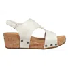 Boutique By Corkys Refreshing Wedge Sandal In White In White