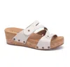 Boutique By Corkys Wander Sandal In Ivory In Multi