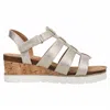 Boutique By Corkys Women's Fantasy Wedge Sandal In Gold Metallic In Gold