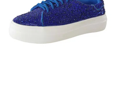 Boutique By Corkys Women's Rhinestone Sneakers In Blue