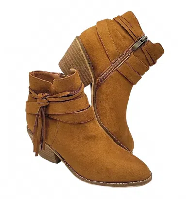 Boutique By Corkys Women's Topknot Boots In Cognac In Brown