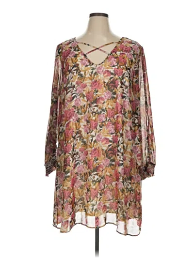 Pre-owned Boutique Casual Dress In Brown