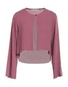 Boutique De La Femme Suit Jackets In Purple