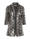 Boutique De La Femme Woman Blazer Silver Size Xl Polyester In Silver