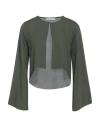 Boutique De La Femme Shrugs In Green