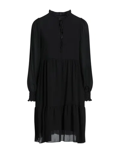 Boutique De La Femme Short Dresses In Black