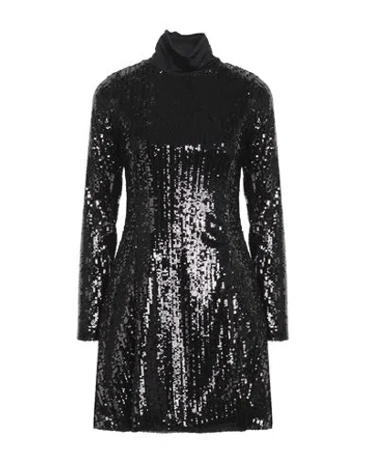 Boutique De La Femme Woman Mini Dress Black Size S/m Polyester, Elastane