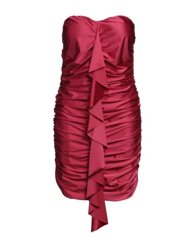 Boutique De La Femme Short Dresses In Purple