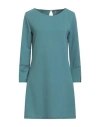Boutique De La Femme Woman Mini Dress Sage Green Size M Polyester, Elastane In Sage Green