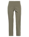 Boutique De La Femme Woman Pants Military Green Size 6 Polyester, Elastane In Green