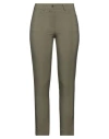 Boutique De La Femme Woman Pants Military Green Size 6 Polyester, Elastane