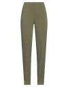Boutique De La Femme Woman Pants Military Green Size 6 Polyester, Elastane In Green