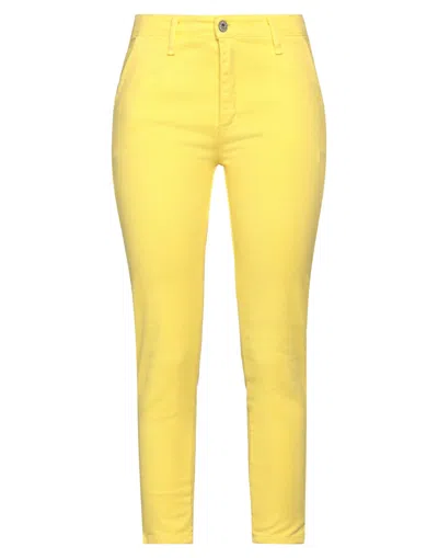 Boutique De La Femme Pants In Yellow