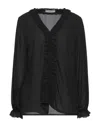 Boutique De La Femme Blouses In Black
