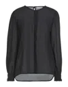 Boutique De La Femme Blouses In Black