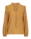 Boutique De La Femme Blouses In Yellow