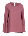 BOUTIQUE DE LA FEMME BOUTIQUE DE LA FEMME WOMAN TOP PASTEL PINK SIZE M POLYESTER