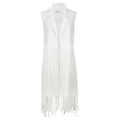 Boutique Kaotique Women's Cool White Strapless Vest.