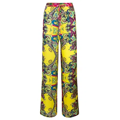 Boutique Kaotique Women's Funky Flowy Pants. In Multi