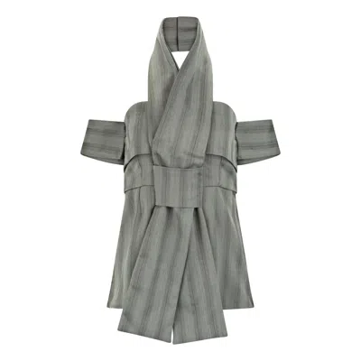 Boutique Kaotique Women's Grey Multi Layer Top