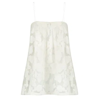 Boutique Kaotique Women's White Flowy Top