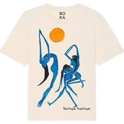 Boutique Kaotique Women's White Full Moon Party Organic Cotton Tee