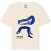Boutique Kaotique Women's White Strike A Pose Organic Cotton Tee In White