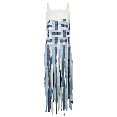 Boutique Kaotique Women's White Stringy Top.
