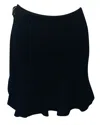 Shop Boutique Moschino Boucle Skirt In Black Wool