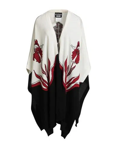 Boutique Moschino Boutique Woman Cape Cream Size 8 Virgin Wool In White