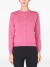 Boutique Moschino Woman Cardigan Mauve Size 10 Virgin Wool In Pink