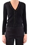 Boutique Moschino Women's Black Other Materials Cardigan In Black