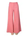 Boutique Moschino Chic Flare Pants For Women In Pink