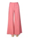 Boutique Moschino Chic Flare Pants For Women In Pink