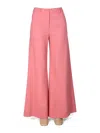 Boutique Moschino Chic Flare Pants For Women In Pink