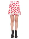 Boutique Moschino Poplin Shorts Allover Apple
