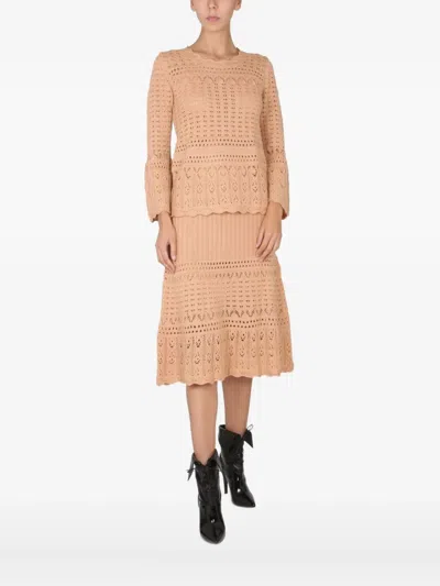 BOUTIQUE MOSCHINO CROCHET-KNIT SWEATER