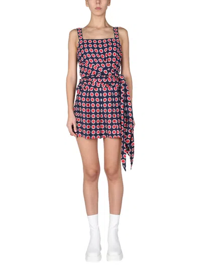 Boutique Moschino Eyelet Viscose Blouse In Multi