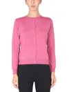 Boutique Moschino Woman Cardigan Mauve Size 10 Virgin Wool In Pink