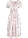 Boutique Moschino Graphic-print Dress In Pink