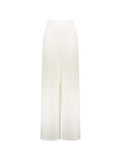 Boutique Moschino High-waisted Wide-leg Trousers In White