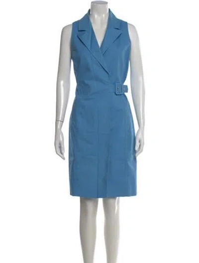Pre-owned Boutique Moschino Knee-length Dress In Blue