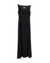 Boutique Moschino Lace-up Maxi Dress In Black Triacetate In Black