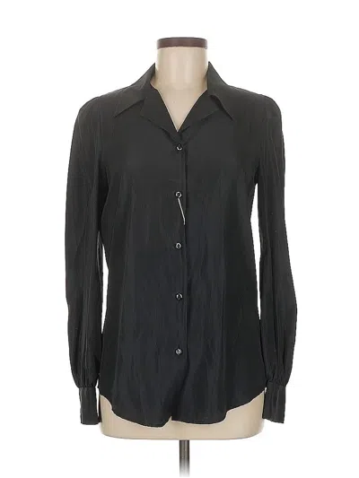 Pre-owned Boutique Moschino Long Sleeve Blouse In Black
