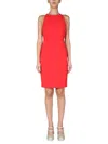 Boutique Moschino Mini Dress With Cut-out Detail In Red