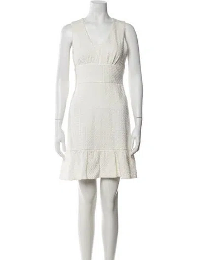 Pre-owned Boutique Moschino Patterned Mini Dress In Neutrals