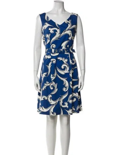 Pre-owned Boutique Moschino Printed Knee-length Dress In Multi