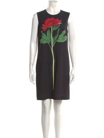 Pre-owned Boutique Moschino Printed Mini Dress In Multi